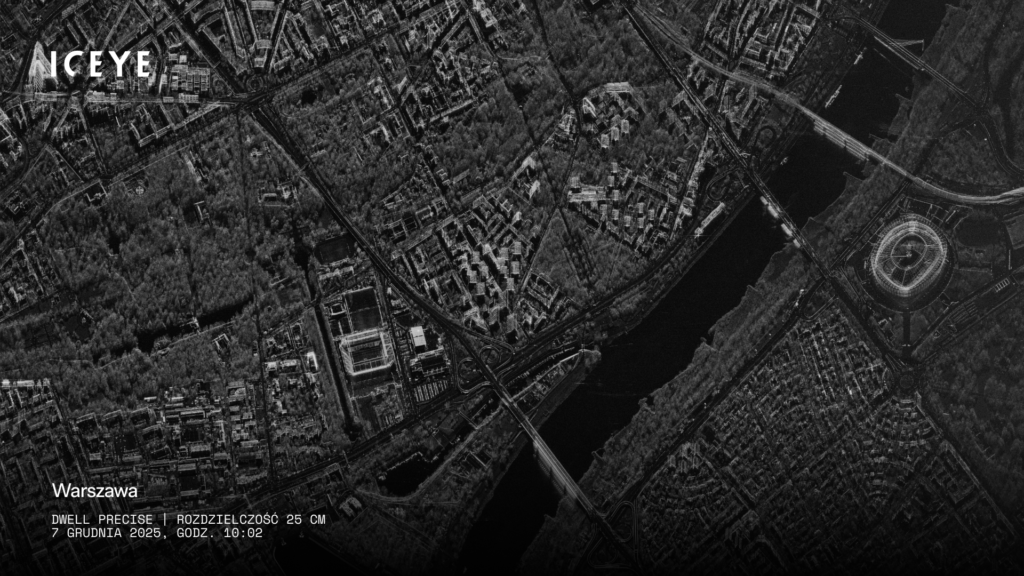 Zobrazowania centrum Warszawy.